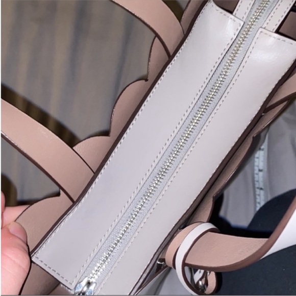 Kate Spade Scalloped Mini Lavender Crossbody Tote Bag - Picture 8 of 13